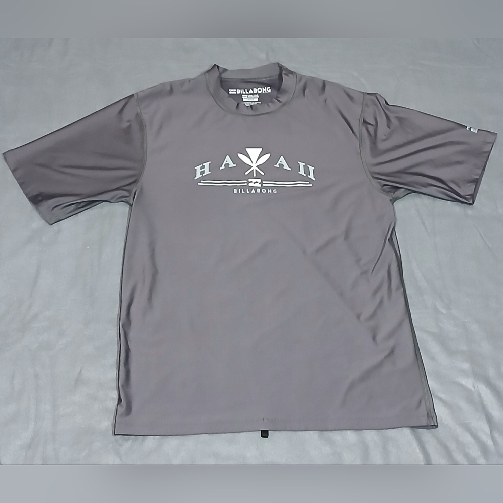 Billabong Men's Charcoal Ancestry Rash Guard T-shirt